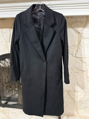 Black Wool Blazer Coat - Retail $175